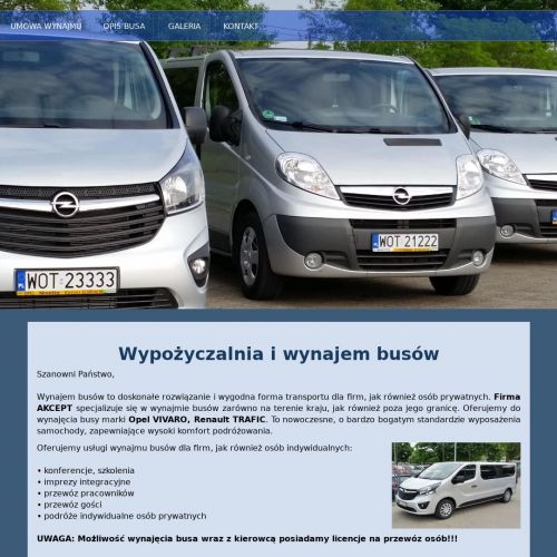 Wynajem busów dla firm - Warszawa
