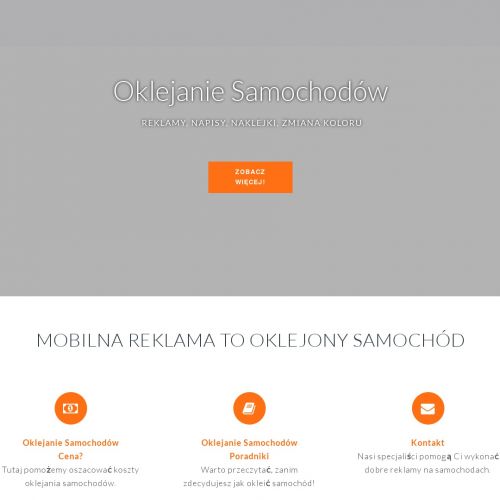 Kraków - naklejanie napisów na samochód