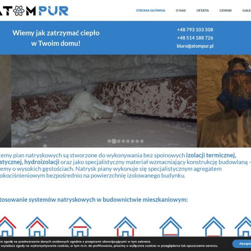 Toruń - ocieplanie stropu pianą