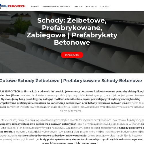 Prefabrykowane biegi schodowe w Łodzi