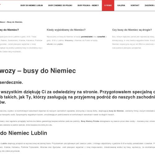 Częstochowa - bus polska niemcy