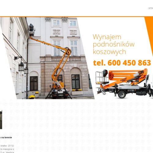 Wynajem podnośników koszowych Grodzisk Mazowiecki