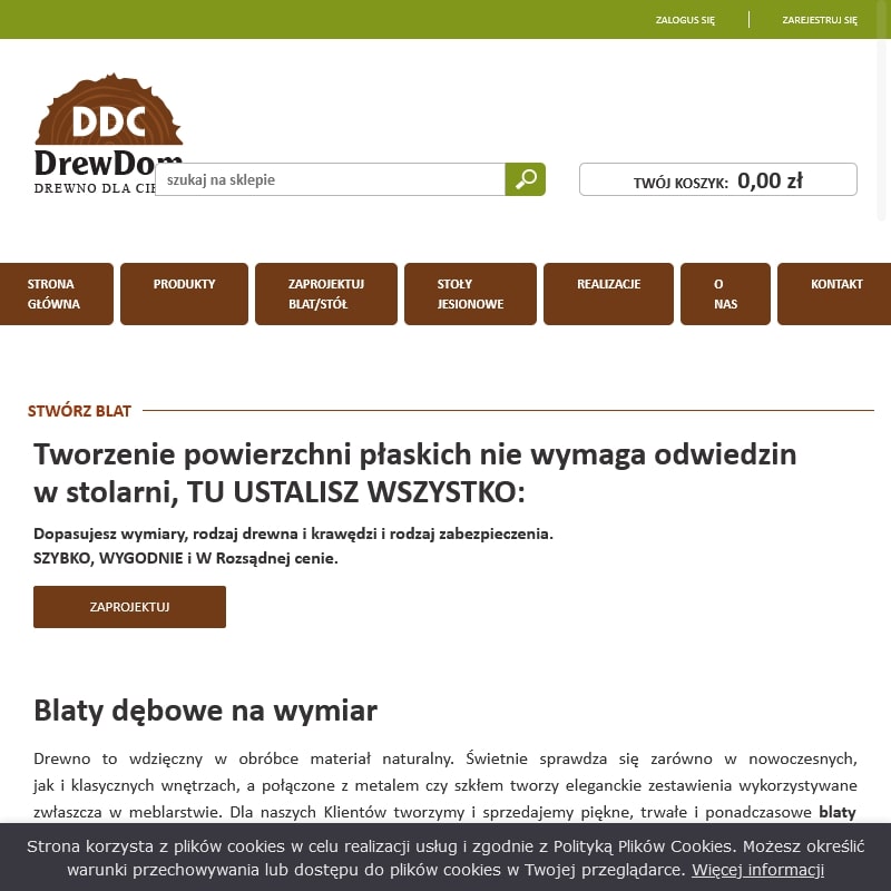 Warszawa - stoły dębowe producent
