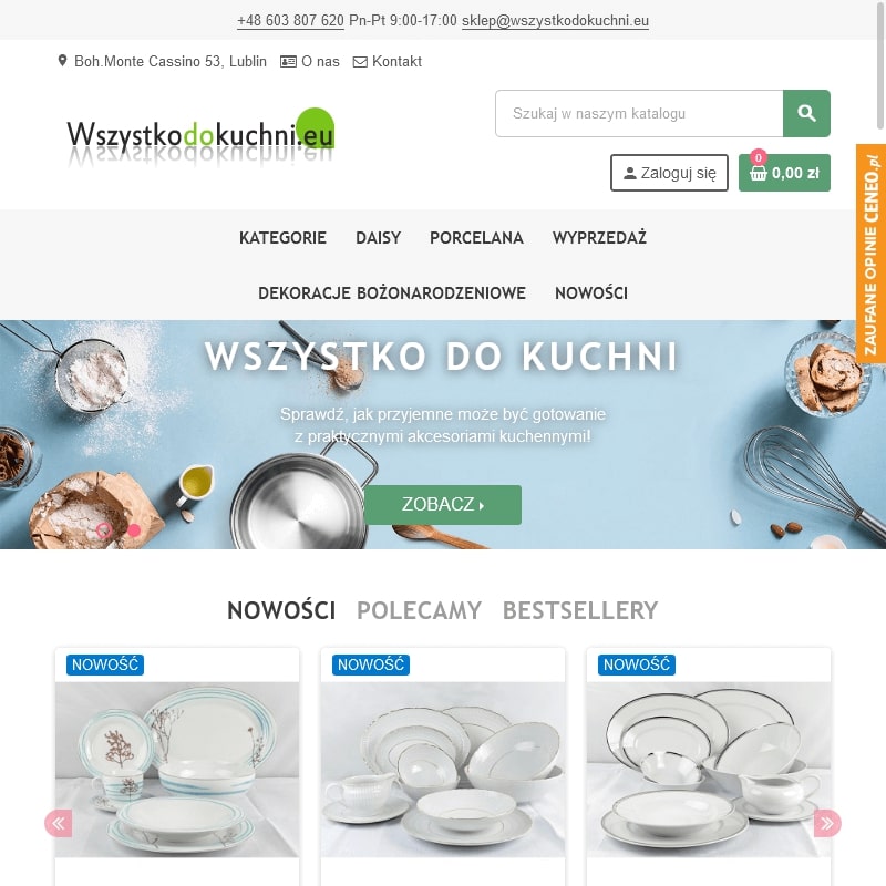 Porcelana chodzież na sztuki w Krośnie