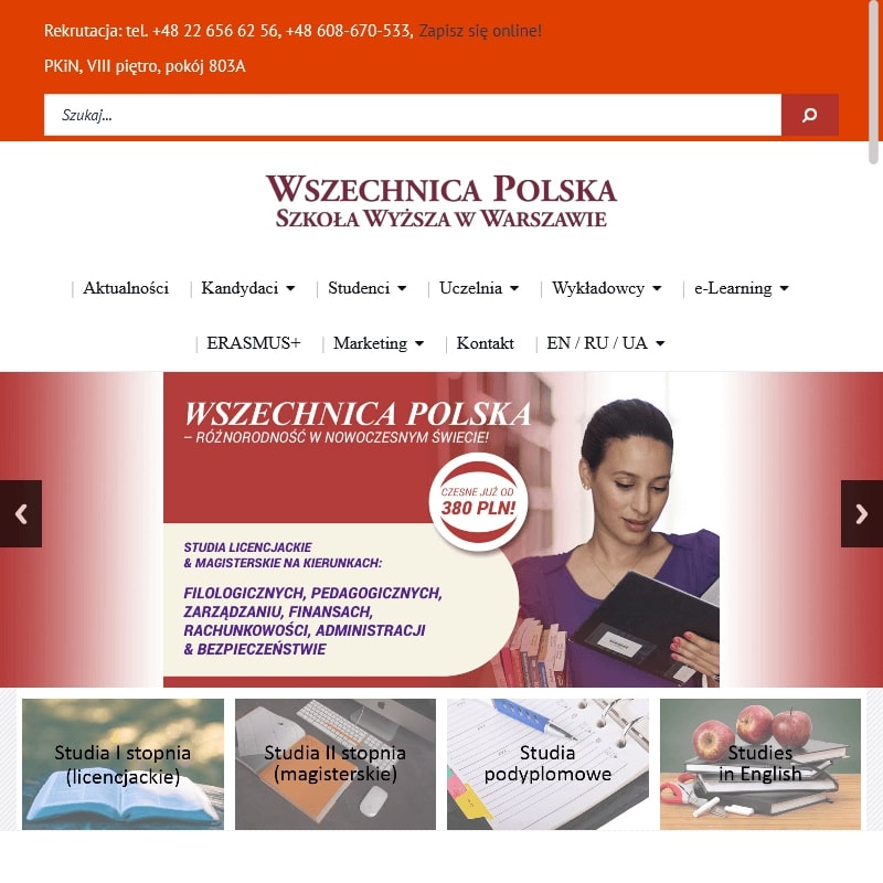 Studia uzupełniające magisterskie - Warszawa