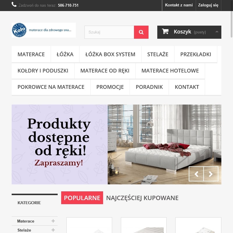 Materace hotelowe - Koło