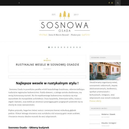 Dekoracja sali w stylu rustykalnym - Gdańsk