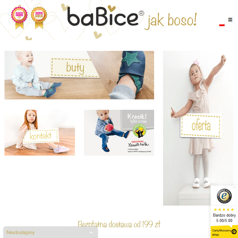 Buciki z miękką podeszwą zamszową