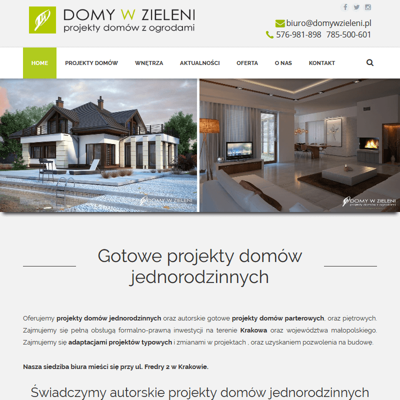 Dom wielopiętrowy projekt w Krakowie