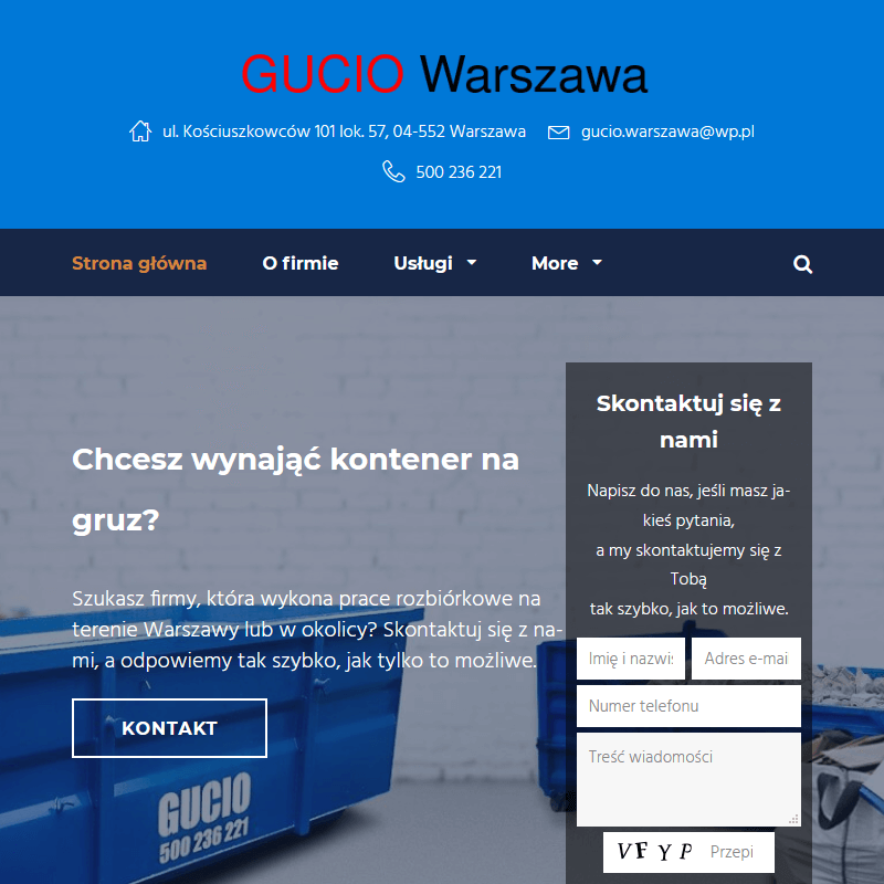 Gruz w Warszawie