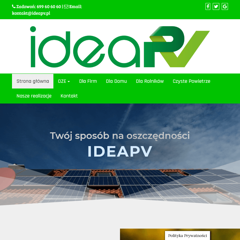 Kraków - instalacje oze