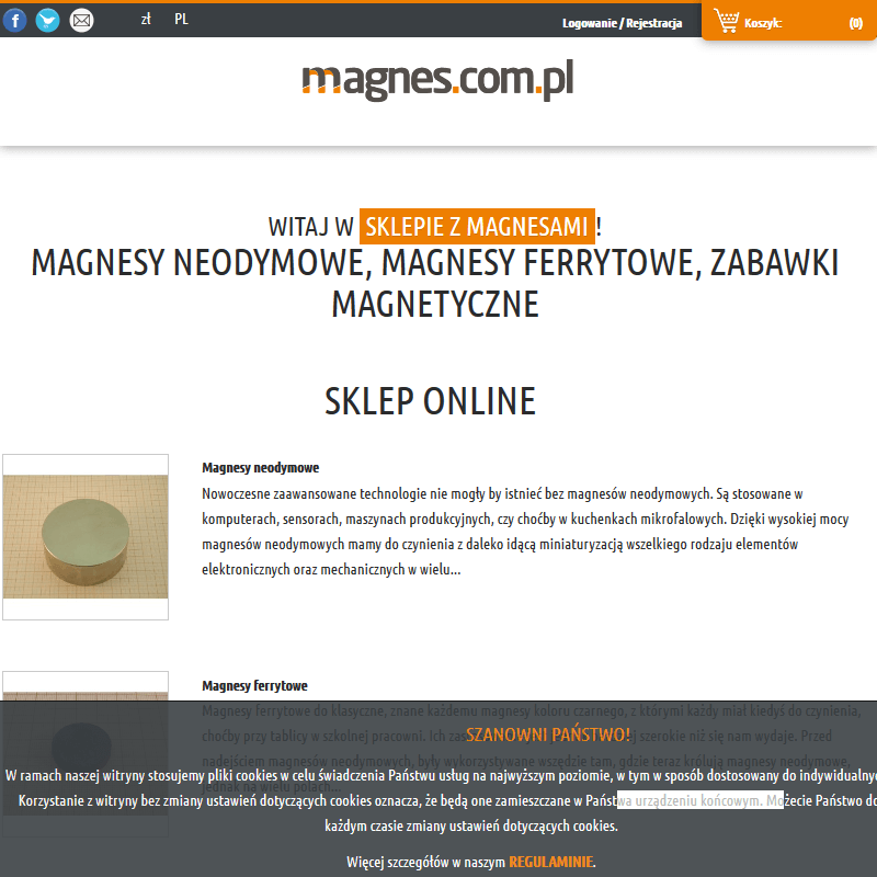 Wrocław - magnesy neodymowe walcowe