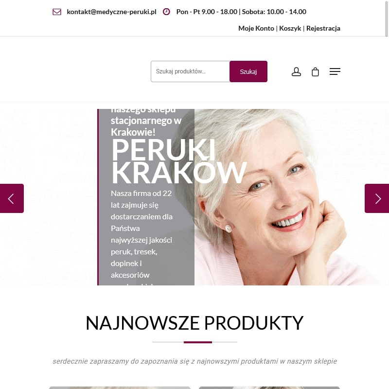 Peruka z grzywką